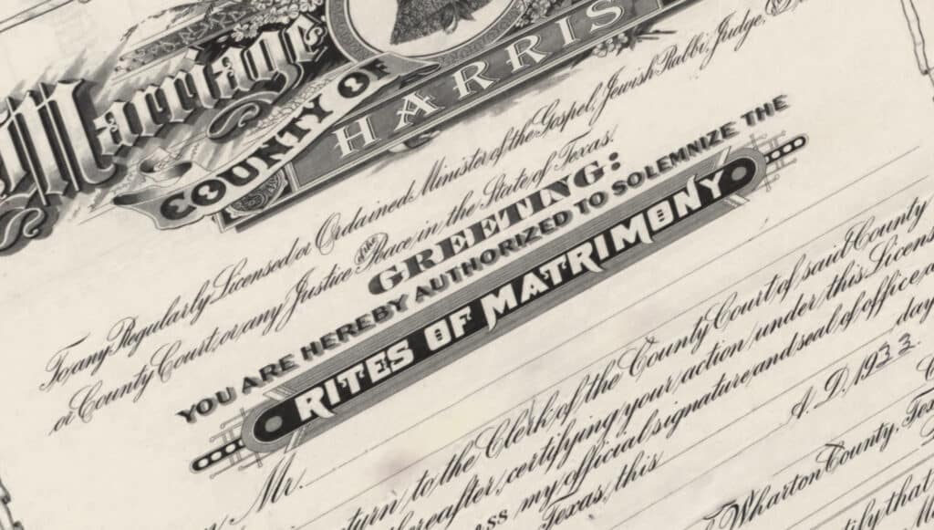 Harris county copy of marriage certificate. Certified copy of marriage certificate.  Replacement marriage certificate or marriage license ordered in Houston.